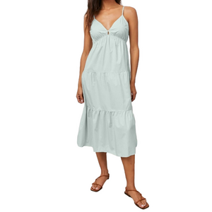 Rails Light Mint Green Tiered Midi Dress